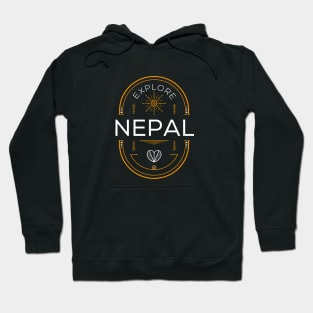 Explore Nepal Design. Hoodie